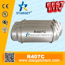 Refrigerante de alta pureza R407c melhor compra em ton tanque para refrigeração refrigeração A / C